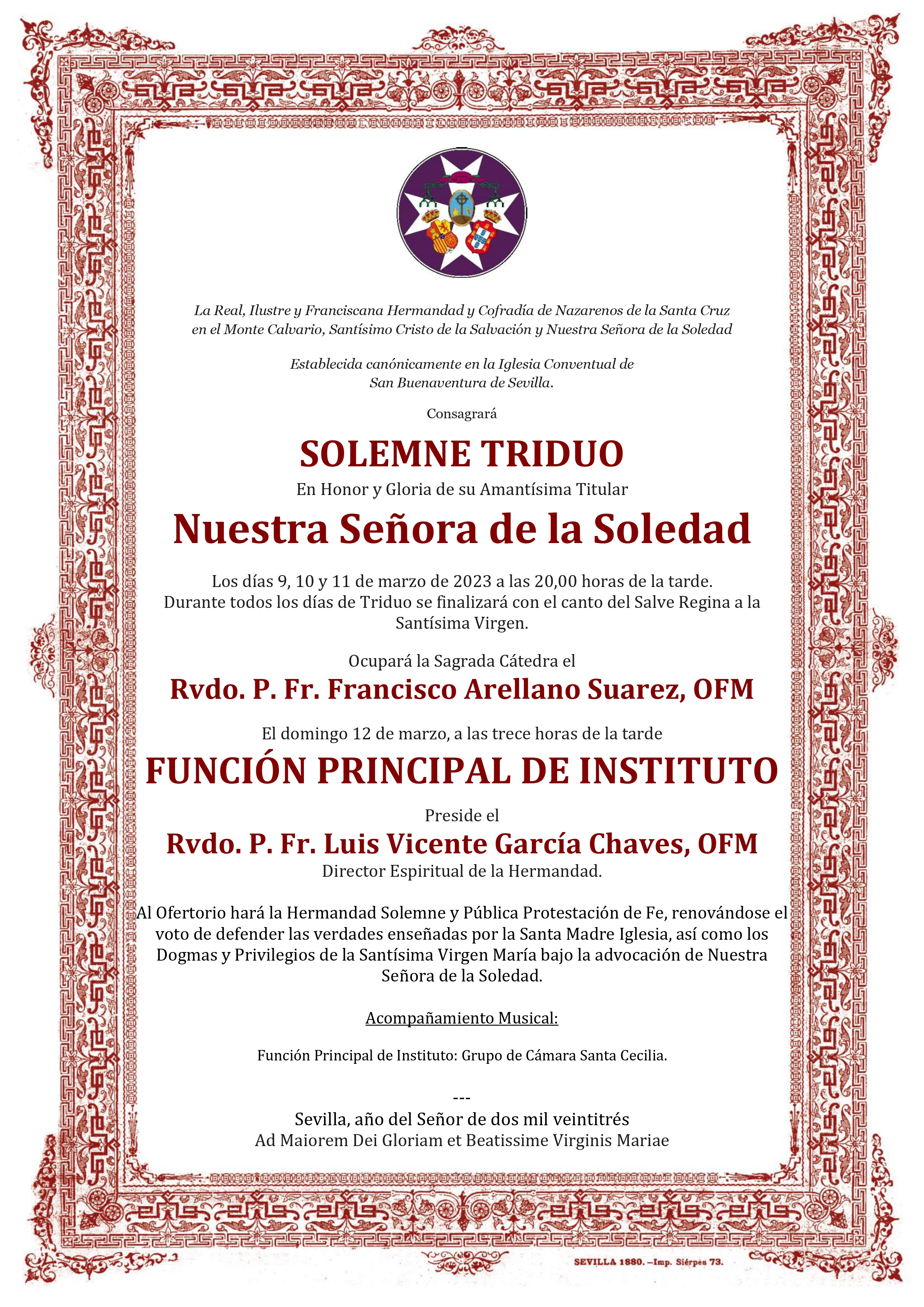 20230301 ConvocatoriaTriduoVirgen 2023