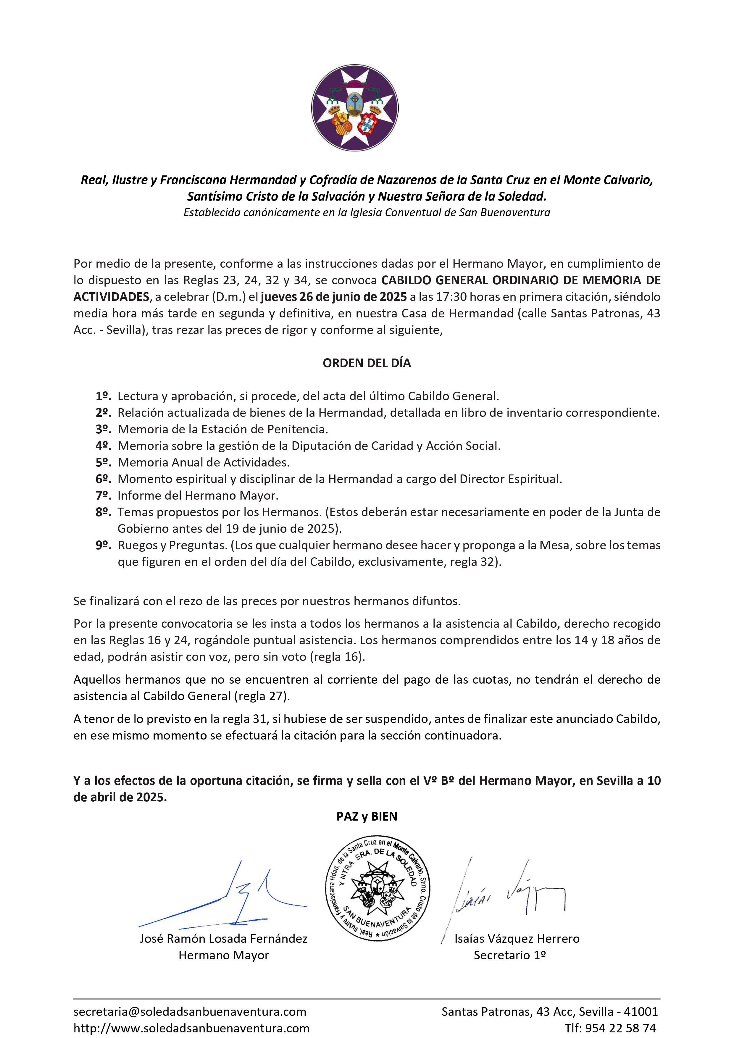2025 06 Convocatoria Cabildo General